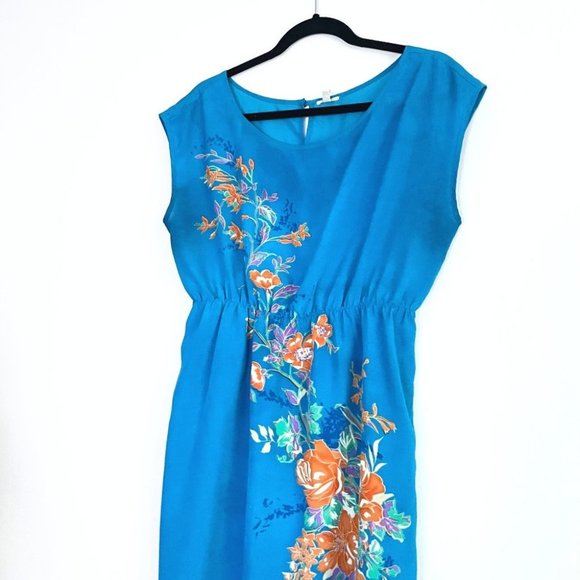 I LOVE H81 Dresses & Skirts - 20 Bright blue sleeveless shirt dress  Sz L